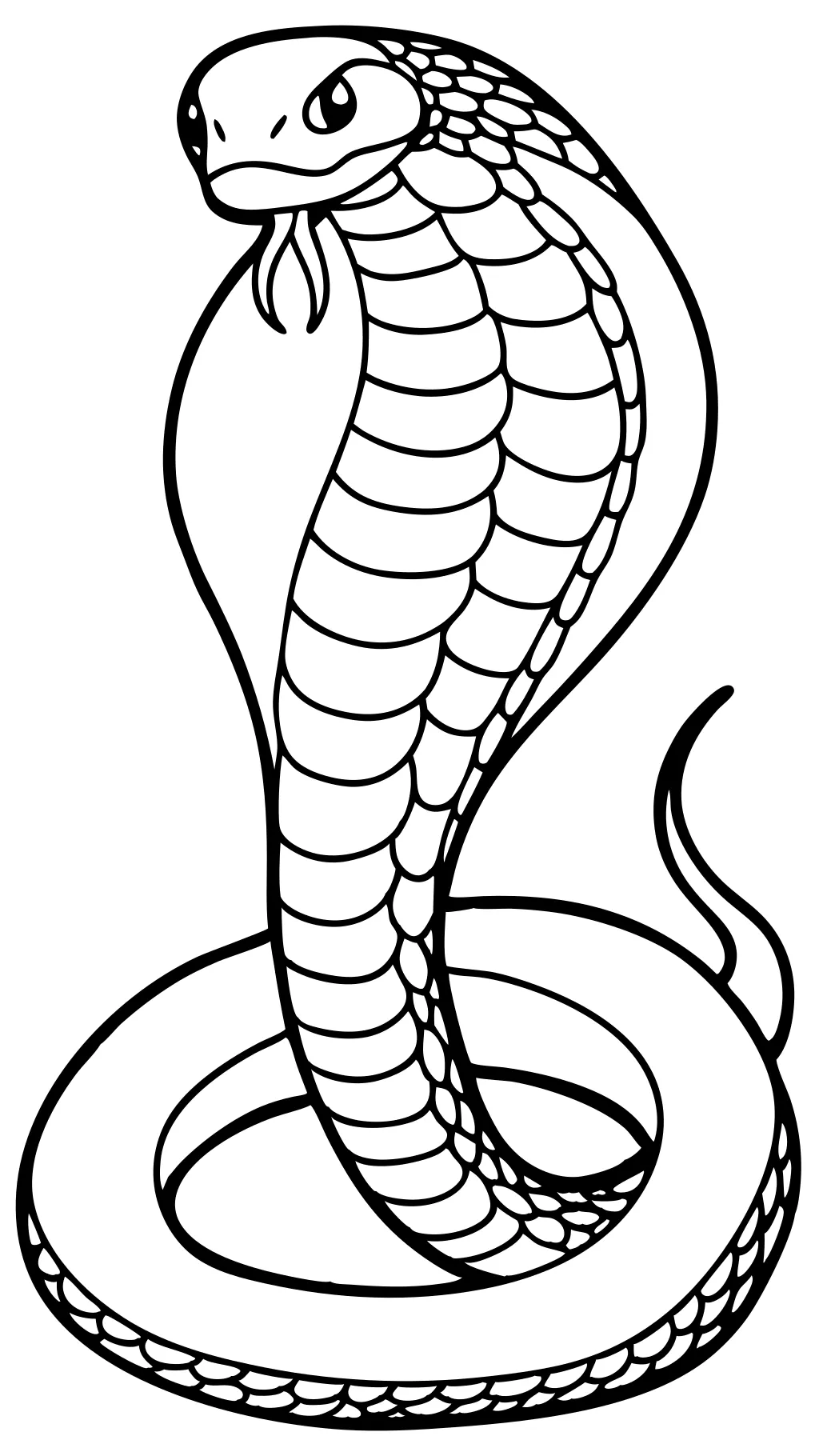 coloriages de serpents réalistes